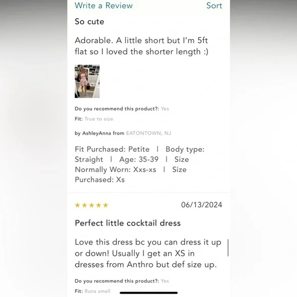 Anthropologie NWT Maeve Drop-Waist Mini Dress size L. - Picture 15 of 16